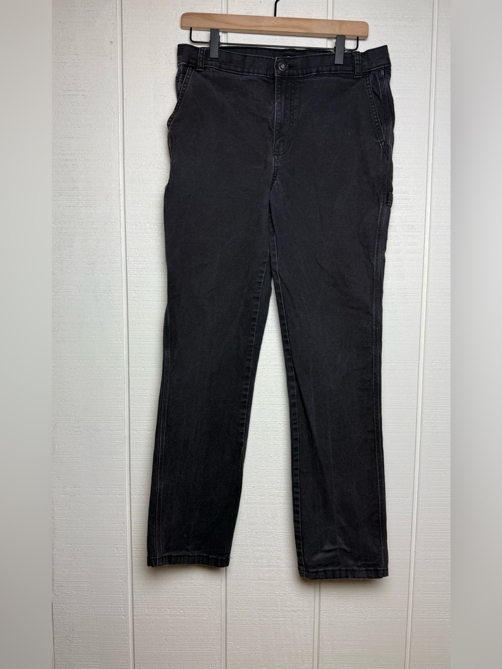 Dickies Women’s Carpenter Pants Black Relaxed Fit Workwear Size 20 Cotton